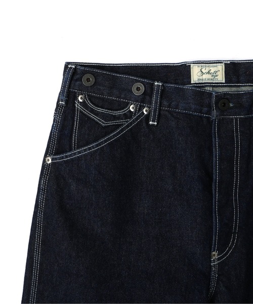 schott（ショット）の「Schott/ショット/LOT.926 FP WIDE DENIM PANTS/ファイアプルーフ ワイド デニムパンツ（デニムパンツ・メンズ・インディゴブルー・30/32/34/36）」の9枚目の写真
