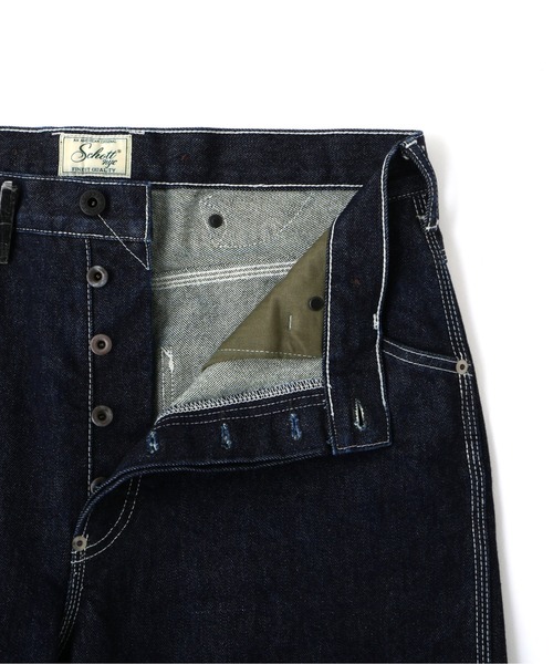 schott（ショット）の「Schott/ショット/LOT.926 FP WIDE DENIM PANTS/ファイアプルーフ ワイド デニムパンツ（デニムパンツ・メンズ・インディゴブルー・30/32/34/36）」の16枚目の写真