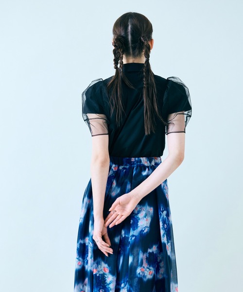 Audie a Muses(オーディアミューズ)の「ぼかしフラワープリントスカート(スカート・レディース・ブルー/ネイビー・38/42)」の20枚目の写真