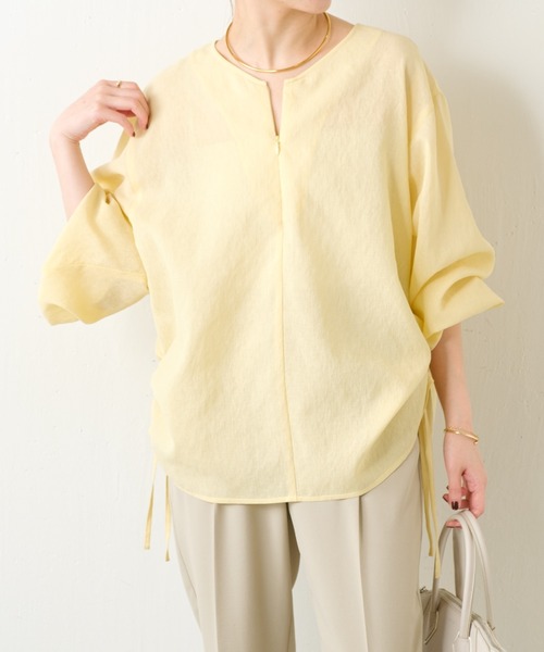 COLLAGE GALLARDAGALANTE 　ジップドロストシアーブラウス ジップドロストシアーブラウス/WEB限定（シャツ/ブラウス）｜COLLAGE