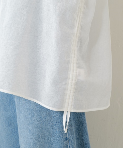 ジップドロストシアーブラウス/WEB限定（シャツ/ブラウス