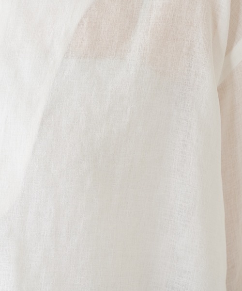 COLLAGE GALLARDAGALANTE（コラージュガリャルダガランテ）の「ジップドロストシアーブラウス/WEB限定（シャツ/ブラウス・レディース・レモンイエロー/ホワイト/ネイビー・FREE）」の18枚目の写真