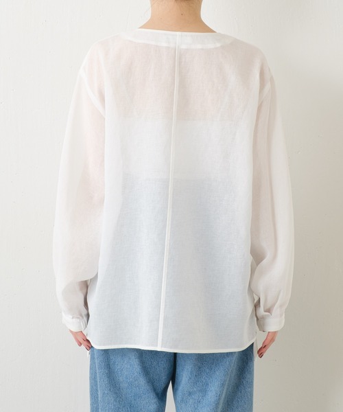 ジップドロストシアーブラウス/WEB限定（シャツ/ブラウス）｜COLLAGE