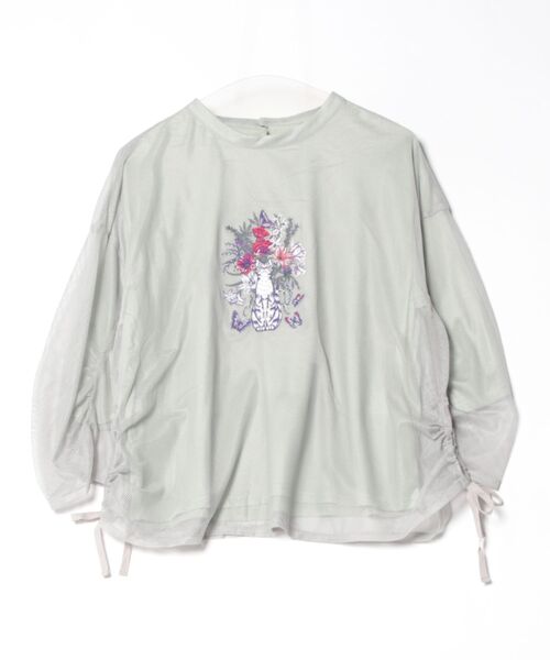 【SALE 20%OFF】 is ScoLar イズスカラー ネコ 花 刺繍 メッシュ 重ね プルオーバー 春 夏 レディース 長袖 ロンT おしゃれ カットソー カジュアル 楽天市場】【SALE 20%OFF】is ScoLar イズスカラー ネコ 花 刺繍