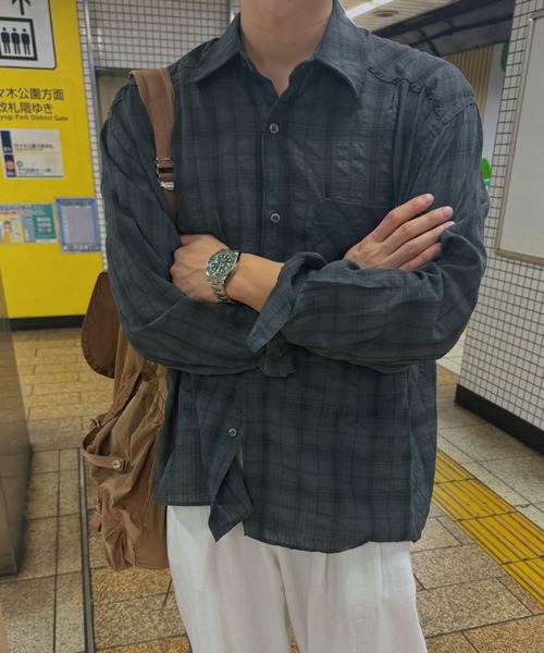 シャツ ASCLO Under Pocket Crop Shirt (4color) Asclo シャツ（ASCLO Under Pocket Crop Shirt (4color) - ASCLO）