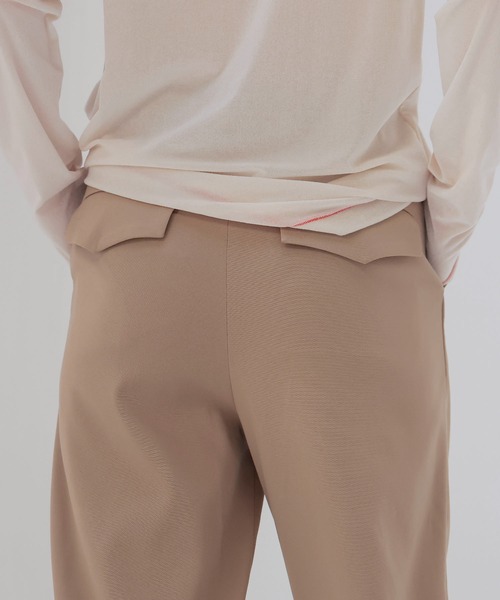 DRESSLAVE（ドレスレイブ）の「cuprime stretch tarperd trousers(キュプラストレッチテーパードトラウザー)（スラックス・レディース・ベージュ/ブラック・36/38）」の7枚目の写真