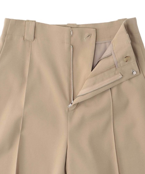 DRESSLAVE（ドレスレイブ）の「cuprime stretch tarperd trousers(キュプラストレッチテーパードトラウザー)（スラックス・レディース・ベージュ/ブラック・36/38）」の14枚目の写真