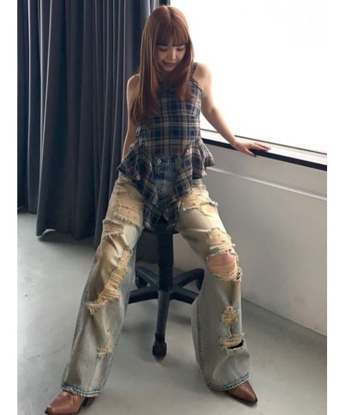 LAGUA GEM HEM FLARE キャミトップス LAGUA GEM キャミソール HEM FLARE キャミトップス : ZOZOTOWN
