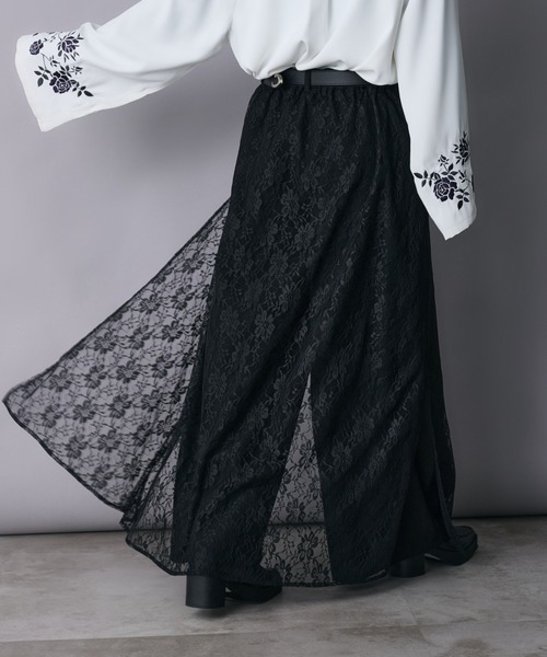 Ellno Loset(エルノロゼット)の「レースレイヤードパンツ(その他パンツ・メンズ・ブラック/ブルーグリーン・X-SMALL/SMALL/MEDIUM/LARGE)」の11枚目の写真