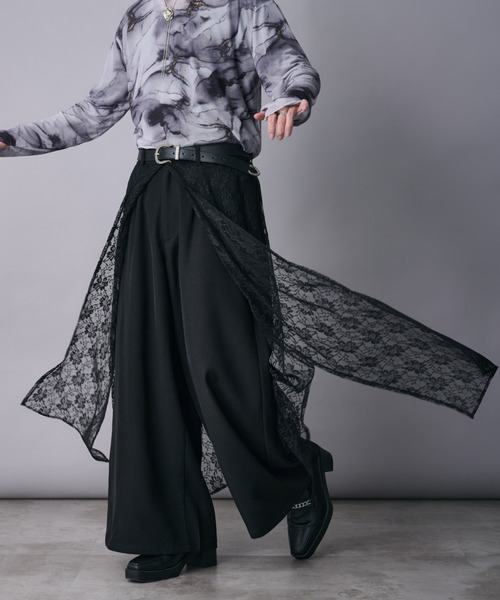 ☆SALE 希少theory 正規店では麻レースパンツは販売されてません！ レースレイヤードパンツ（その他パンツ）｜Ellno Loset（エルノ