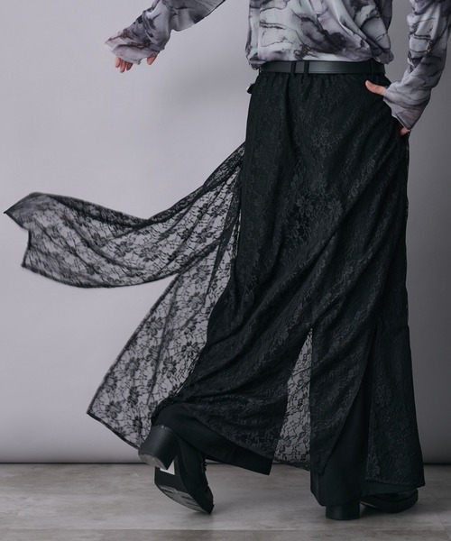 Ellno Loset(エルノロゼット)の「レースレイヤードパンツ(その他パンツ・メンズ・ブラック/ブルーグリーン・X-SMALL/SMALL/MEDIUM/LARGE)」の18枚目の写真