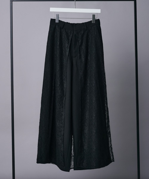 美品、ERMANNO レースパンツ、36サイズ、ネイビー 美品、ERMANNO レースパンツ、36サイズ、ネイビー