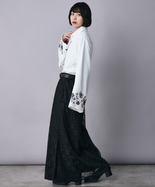 Ellno Loset(エルノロゼット)の「レースレイヤードパンツ(その他パンツ・メンズ・ブラック/ブルーグリーン・X-SMALL/SMALL/MEDIUM/LARGE)」の14枚目の写真