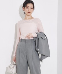 qualite scape | ジャカードニットメロウトップス(Tシャツ/カットソー)