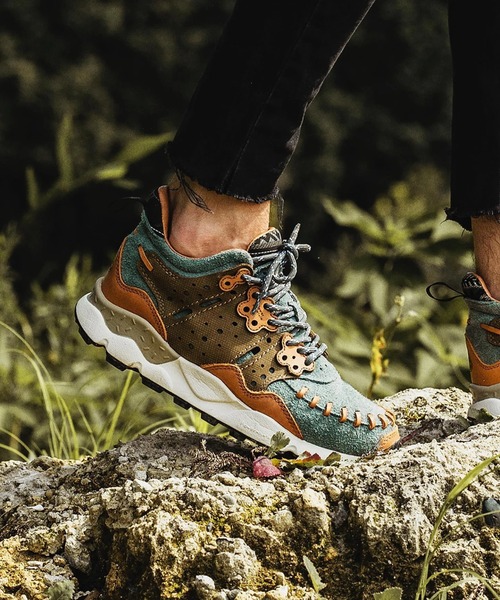 go slow caravan(ゴースローキャラバン)の「Flower MOUNTAIN/フラワーマウンテン MUSTARD WALNUT(スニーカー・メンズ・ベージュ/グレー・27.5cm/26.5cm/26cm/25cm/24.5cm/24cm/23.5cm)」の18枚目の写真