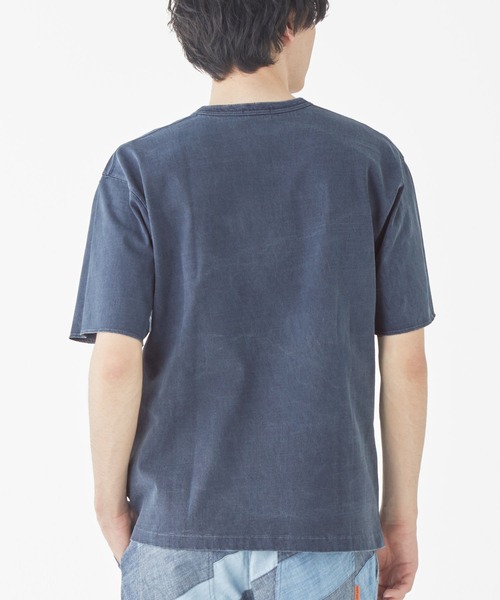 KRIFF MAYER（クリフメイヤー）の「【綿100％】ヘビーウェイトピグメントヘンリーTシャツ（Tシャツ/カットソー・メンズ・ネイビー/グレー/オフホワイト/レッド/ブルーグリーン/カーキ/マスタード/チャコール・LARGE/X-LARGE/MEDIUM）」の13枚目の写真