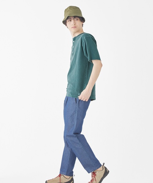 KRIFF MAYER（クリフメイヤー）の「【綿100％】ヘビーウェイトピグメントヘンリーTシャツ（Tシャツ/カットソー・メンズ・ネイビー/グレー/オフホワイト/レッド/ブルーグリーン/カーキ/マスタード/チャコール・LARGE/X-LARGE/MEDIUM）」の17枚目の写真