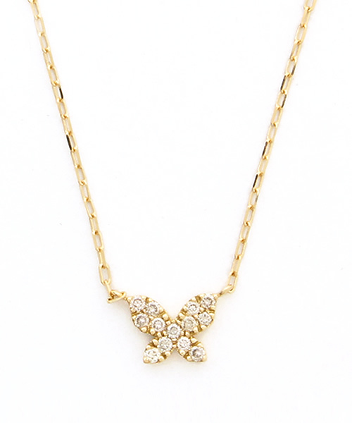 さみ　agete K18 蝶モチーフ ネックレス agete（アガット）の「K18ネックレス（10154116093