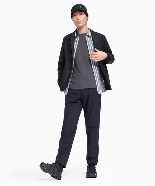 AIGLE（エーグル）の「吸水速乾 クールマックス チノストライプシャツ（シャツ/ブラウス・メンズ・ダークグリーン/ダークブルー・S/M/L/XL）」の7枚目の写真