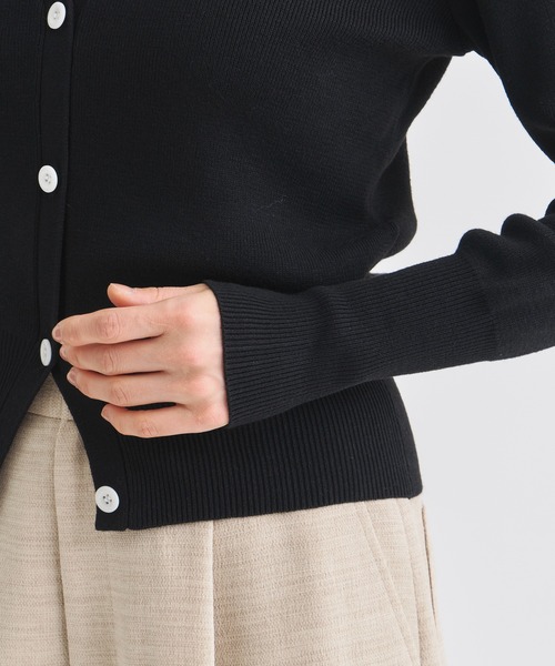 ZOZOTOWN限定》【Louren/ローレン】Vneck knit compact cardigan