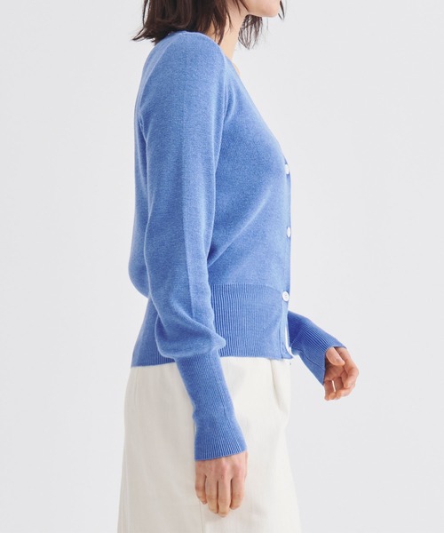 カーディガン 「ZOZOTOWN限定」「Louren/ローレン」Vneck knit compact cardigan/Vネックニットコンパクトカーデ ZOZOTOWN限定》【Louren/ローレン】Vneck knit compact cardigan