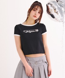 Poly Jam（ポリージャム）の「Ringer logo mini T-shirt / リンガーロゴミニTシャツ（Tシャツ/カットソー）」