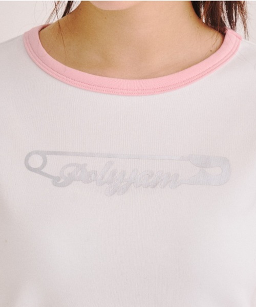 Poly Jam(ポリージャム)の「Ringer logo mini T-shirt / リンガーロゴミニTシャツ(Tシャツ/カットソー・レディース・ホワイト/ブラック/ピンク・FREE)」の20枚目の写真