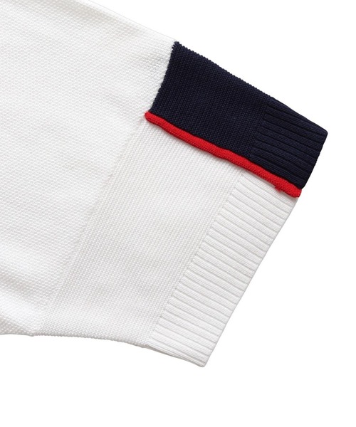 Whimsy（ウィムジー）の「OWEN KNIT TOP　SM24-T-001（ポロシャツ・メンズ・ホワイト・X-LARGE）」の5枚目の写真