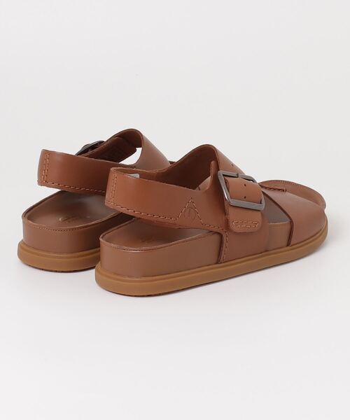 [美品] Clarks レザー　サンダル Clarks - Clarks クロスストラップレザーサンダルの通販 by