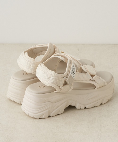 Remind me and forever(リマインドミーアンドフォーエバー)の「スポサン②(サンダル・レディース・ブラック/アイボリー・SMALL/MEDIUM/LARGE/X-LARGE)」の6枚目の写真