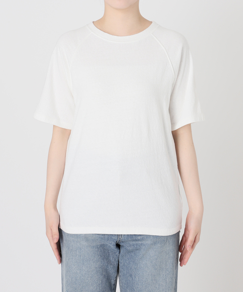 FRAMeWORK スラブ天竺ラグランTEE ホワイト FRAMeWORK】2025SSスラブ天竺ラグランTEE ホワイト - メルカリ