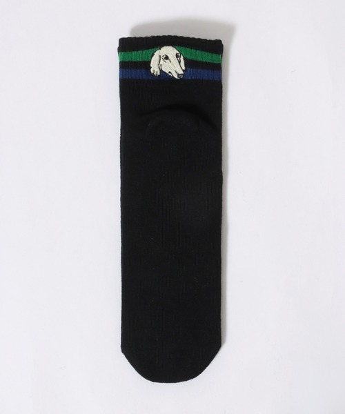 セール】Animal Embroidery 3Pack Set Socks/猫＆犬 アニマル