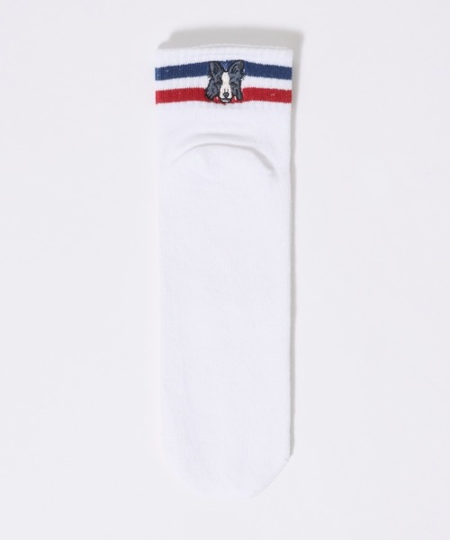 AIMÉ LEON DORE 刺繍ワンポイント ラインソックス 3足セット AIMÉ LEON DORE 刺繍ワンポイント ラインソックス 3足セット