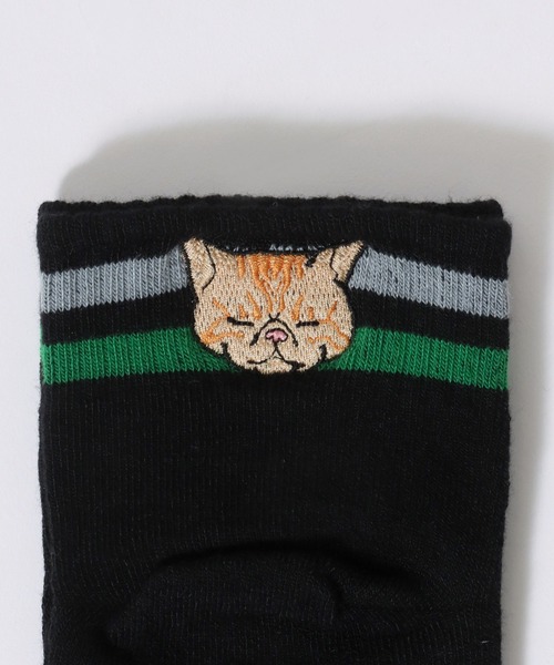 AIMÉ LEON DORE 刺繍ワンポイント ラインソックス 3足セット AIMÉ LEON DORE 刺繍ワンポイント ラインソックス 3足セット