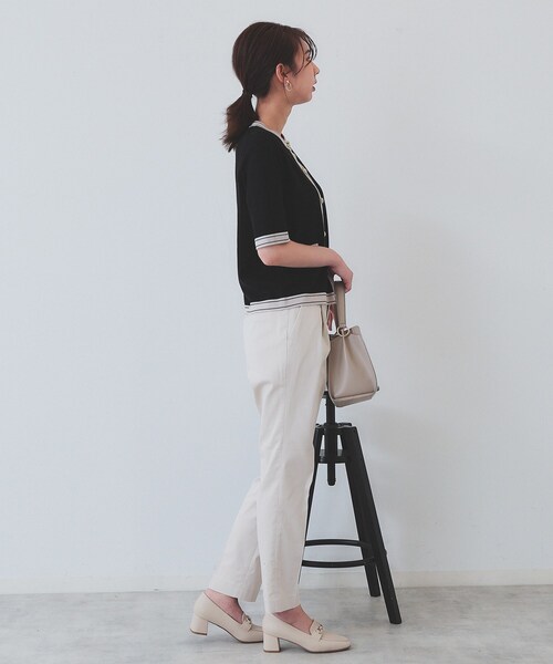 index（インデックス）の「《6色展開/XS-LLサイズ》コンパクトストレッチテーパードパンツ【洗濯機洗い可/吸水速乾/透け防止/イージーアイロン】（その他パンツ・レディース・オフホワイト/ナチュラル/ネイビー系2/ライトイエロー系/ブラック系1/ネイビー・01/02/03/34/36/38/40/42）」の17枚目の写真