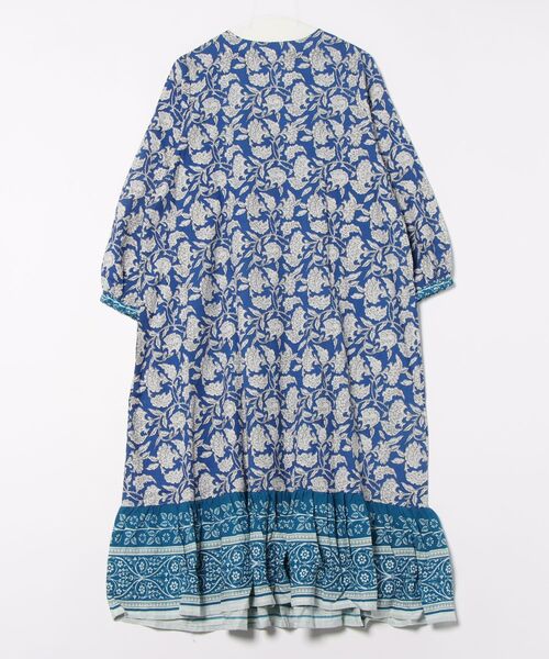 チャイハネ（チャイハネ）の「【チャイハネ】フレテミティアードワンピース（ワンピース・レディース・イエロー/グレー/ターコイズブルー/ネイビー・FREE）」の5枚目の写真