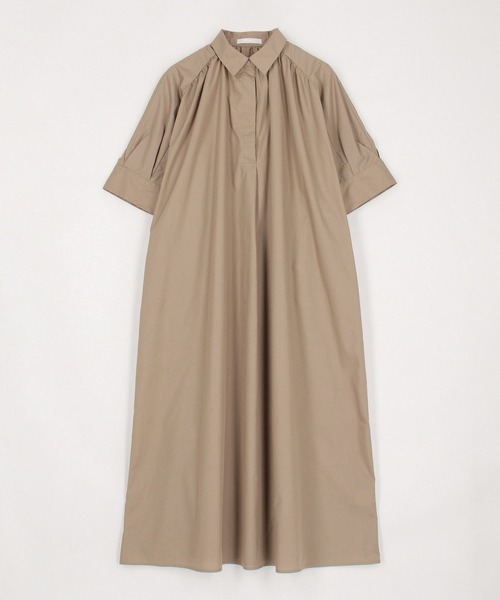 NICOLE white（ニコルホワイト）の「スキッパーワンピース（ワンピース・レディース・ネイビー/ベージュ/チャコール・FREE）」の5枚目の写真