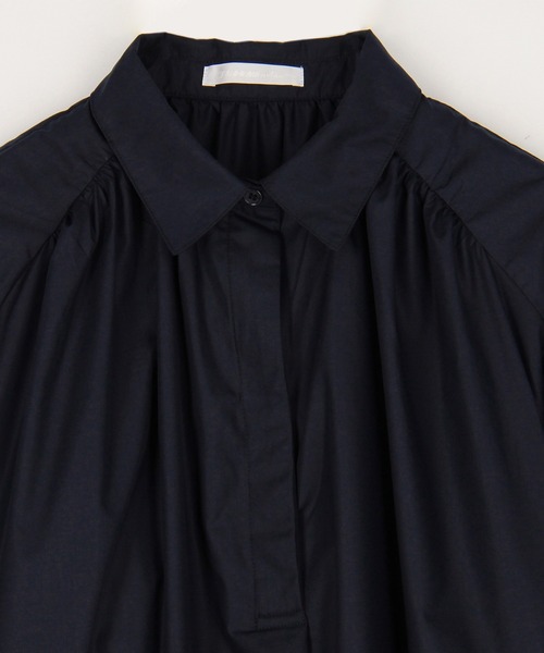 NICOLE white（ニコルホワイト）の「スキッパーワンピース（ワンピース・レディース・ネイビー/ベージュ/チャコール・FREE）」の9枚目の写真