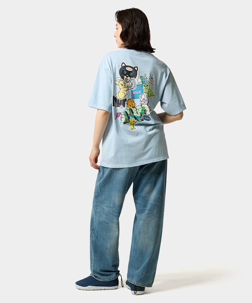 HUF（ハフ）の「STICKER TEE（Tシャツ/カットソー・メンズ・ホワイト/ブラック/ライトブルー/ダークパープル・XS/S/M/L/XL/XXL）」の21枚目の写真