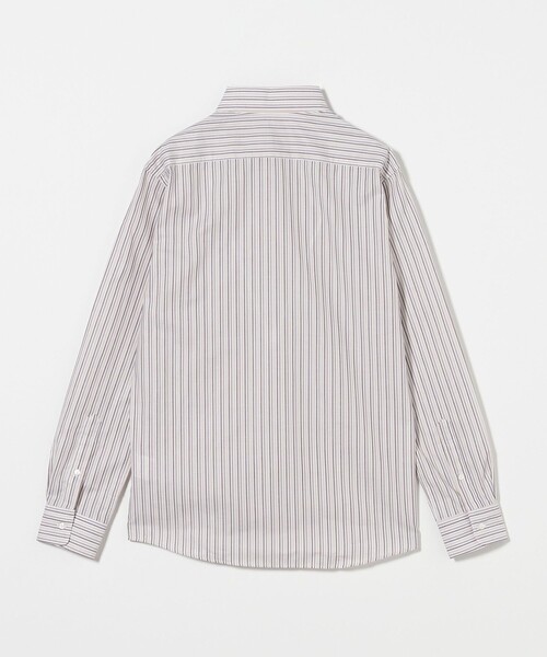 green label relaxing（グリーンレーベルリラクシング）の「エブリット コットンパナマ ストライプ スナップ ボタンダウン シャツ -イージーアイロン-（シャツ/ブラウス・メンズ・コバルトブルー/ブラウン系・L/XL/S/M）」の10枚目の写真