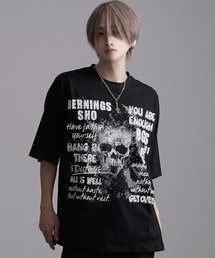 Bernings Sho（バーニングショー）の「『Bernings Sho/バーニングショー』天竺スカルPTBIGシルエットクルー半袖Tシャツ（Tシャツ/カットソー）」