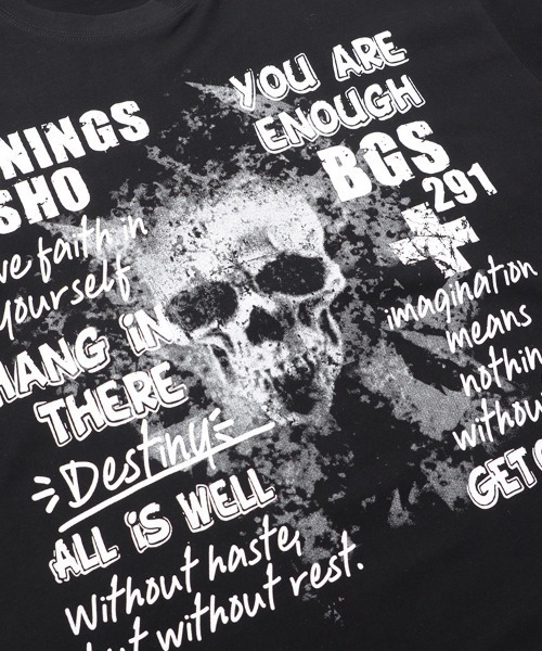 burnings sho y2k スカル カットソー tシャツ burnings sho y2k スカル カットソー tシャツ Bernings Sho/バーニング