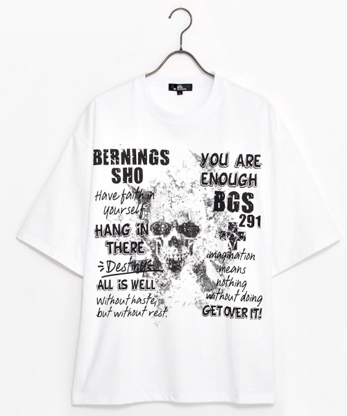 burnings sho y2k スカル カットソー tシャツ ACRO SELECT【アクロ セレクト】Bernings ShoY2Kかすれスカル
