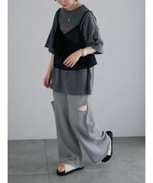 SM2 | 裏毛サイドスリットスウェットパンツ(その他パンツ)