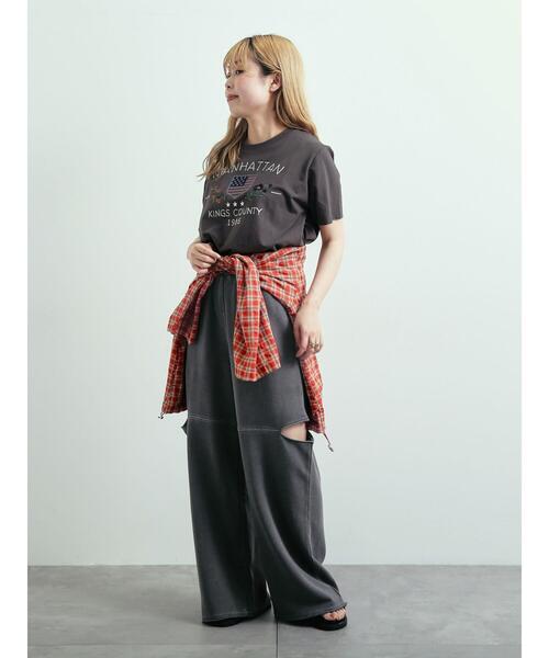 SM2（エスエムツー）の「裏毛サイドスリットスウェットパンツ（その他パンツ・レディース・シルバーグレー/チャコールグレー/グレー・F）」の12枚目の写真