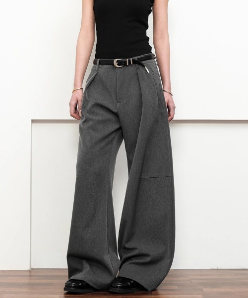 Ressaca（レサーカ）の「ルーズシルエットタックスラックスパンツ（スラックス・メンズ・ブラック/グレー・M/L/XL）」の13枚目の写真