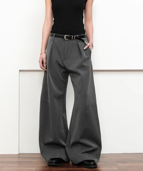 Ressaca（レサーカ）の「ルーズシルエットタックスラックスパンツ（スラックス・メンズ・ブラック/グレー・M/L/XL）」の12枚目の写真