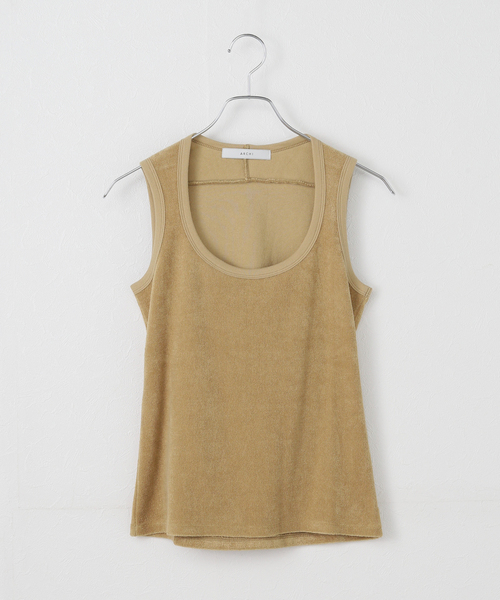 【新品】ARCHI アーキ　バッククロスタンクトップ FRAMeWORK（フレームワーク）の「ARCHI COTTON PILE タンク