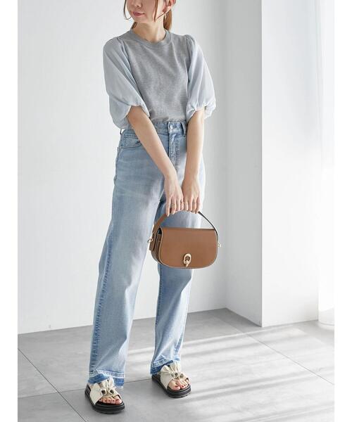 Te chichi（テチチ）の「シアースリーブニット（ニット/セーター・レディース・ブラック/グレー/オフホワイト・F）」の10枚目の写真