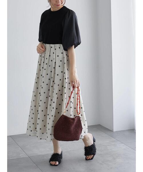 Te chichi（テチチ）の「シアースリーブニット（ニット/セーター・レディース・ブラック/グレー/オフホワイト・F）」の14枚目の写真